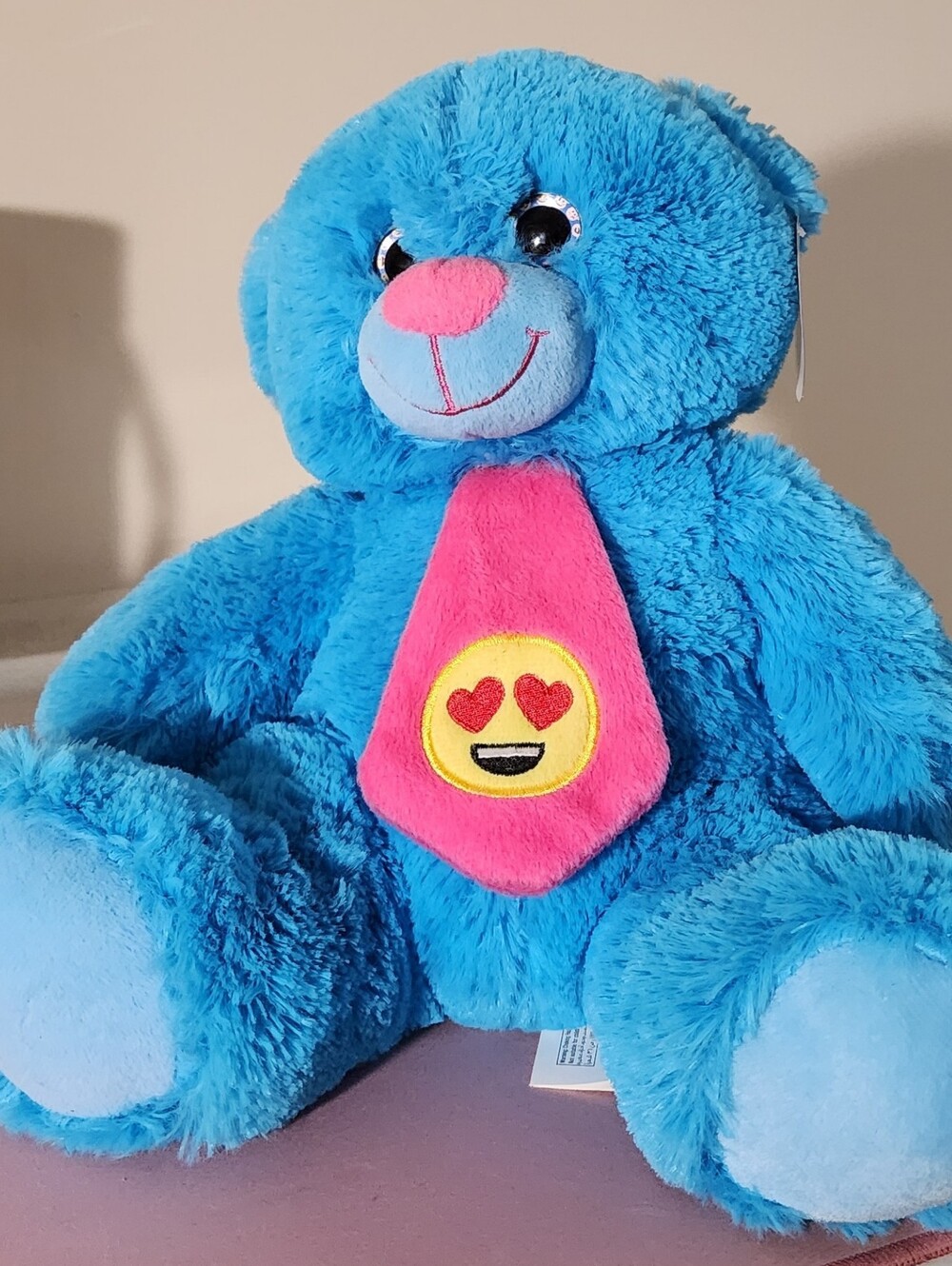 NWT Nanco Blue Plush Emoji Bear